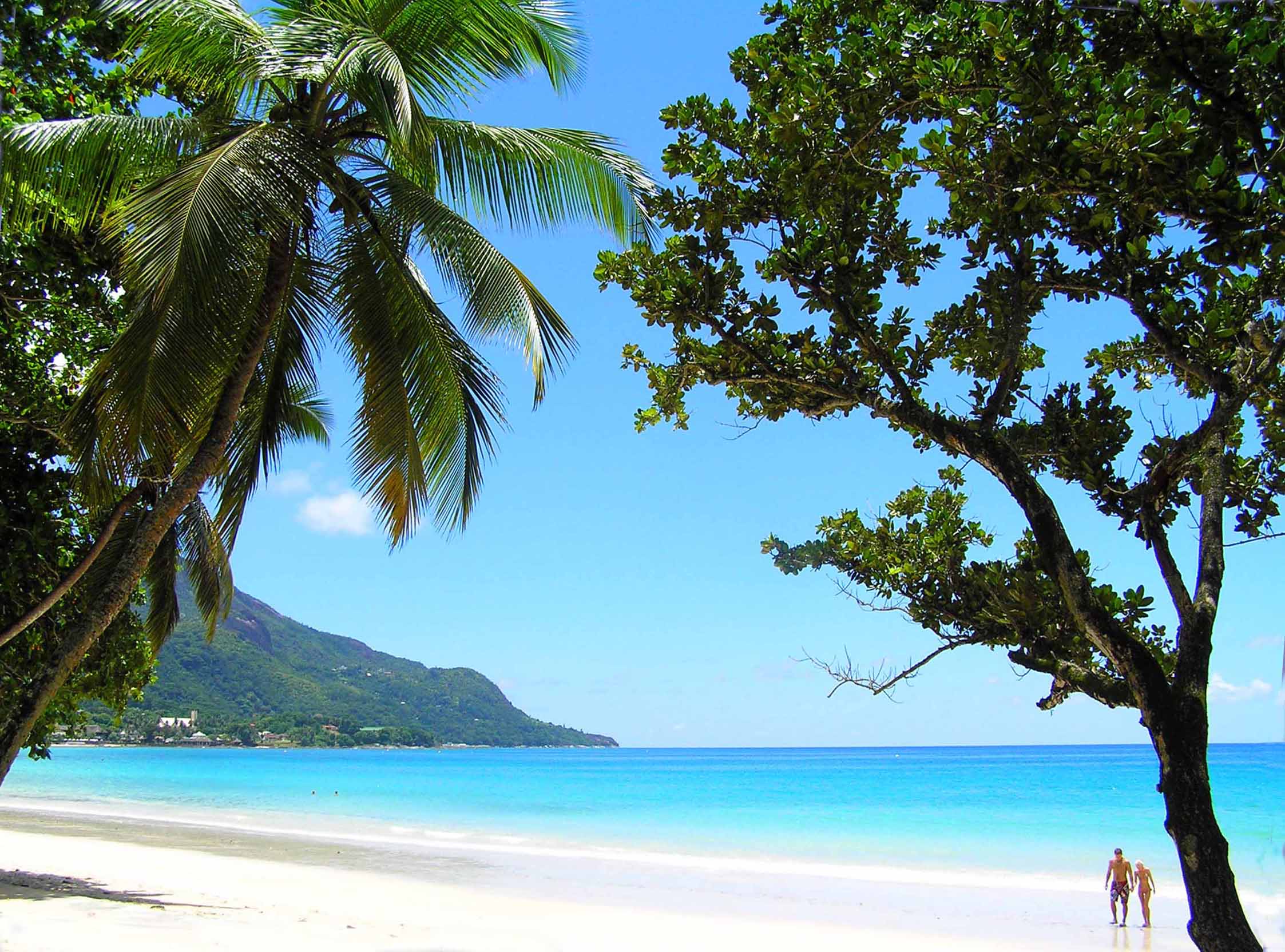 The Beau Vallon Beach is one of the most beautiful beach in Mah�, Seychelles, ideal to watch the glorious sunsets and swim in calm waters. It is 5 minutes walk from the Hanneman Residence.